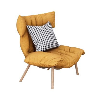 Yellow accent chair