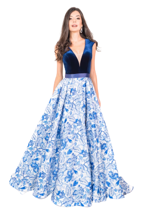 Blue Party Wear Dress